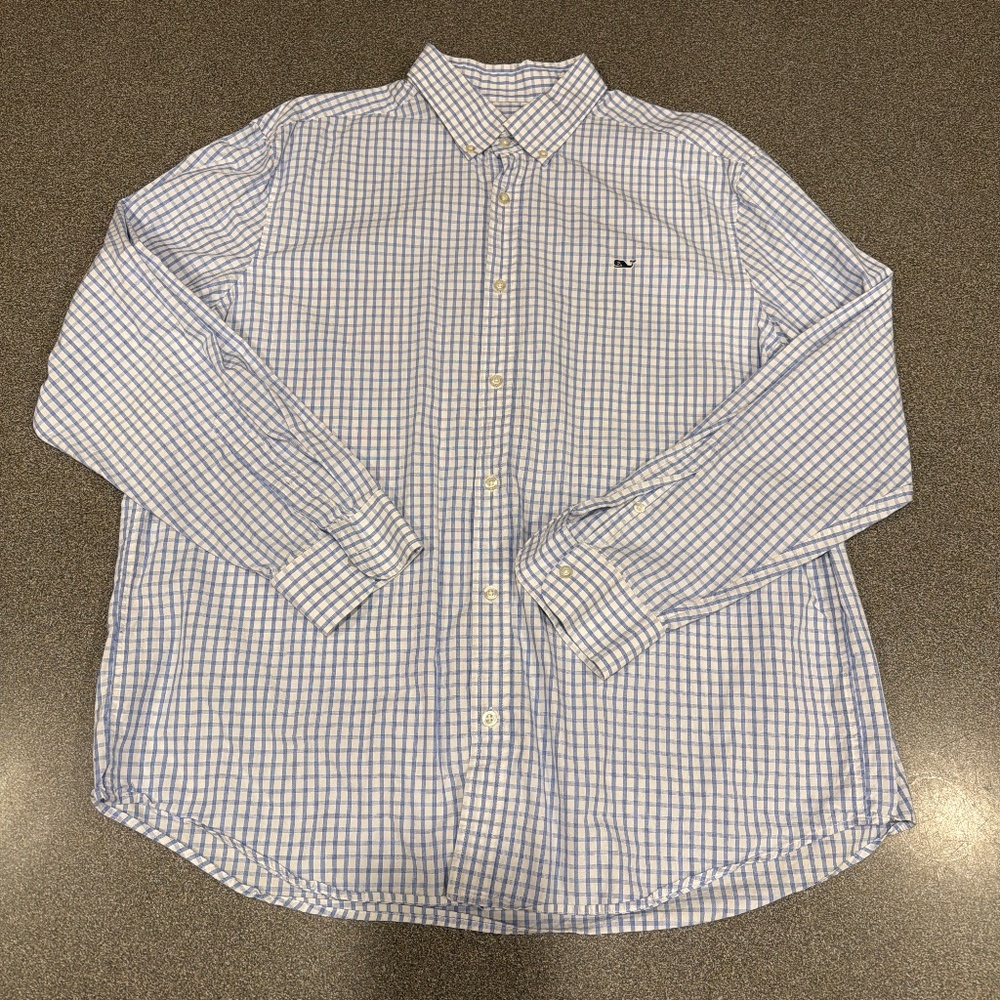 Men’s Vinyard Vines Whale Shirt Buttom Down Size XL